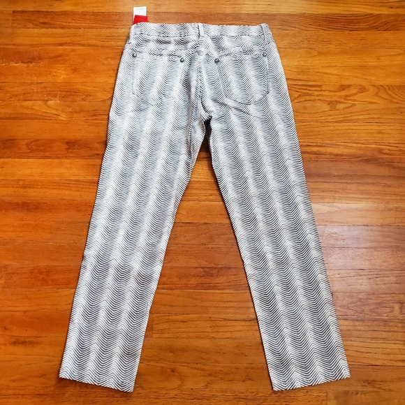 V Cristina silver striped Jean's size 12 - Picture 6 of 7